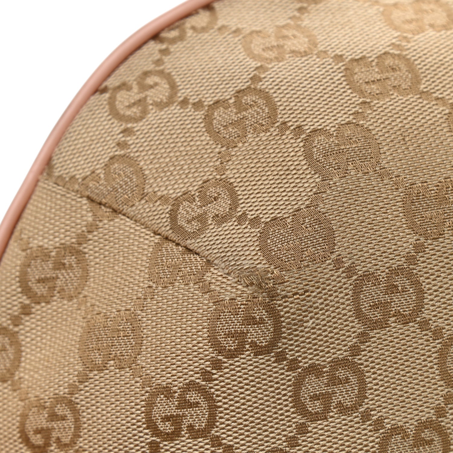 Gucci Monogram Web Medium Half Moon Hobo Blue Pink 13 of 16