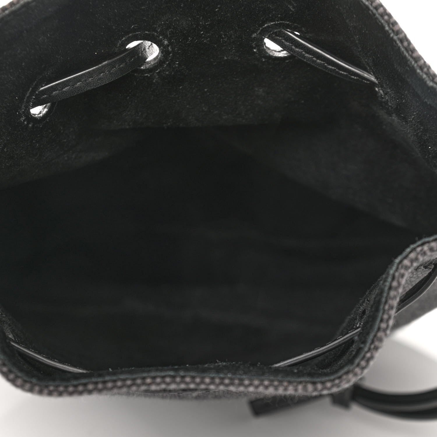 Loewe Canvas Nappa Anagram Small Horseshoe Bag Anthracite Black 5 of 10