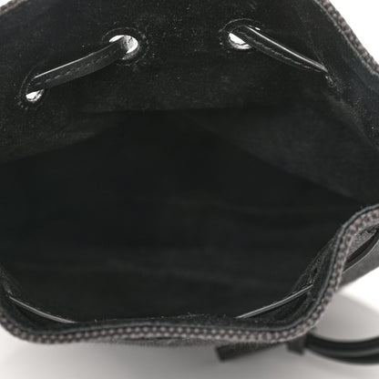 Loewe Canvas Nappa Anagram Small Horseshoe Bag Anthracite Black 5 of 10