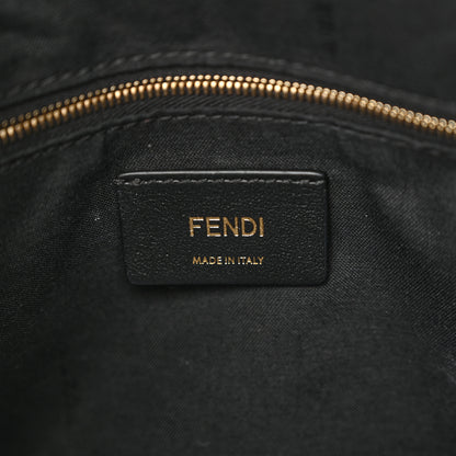 Fendi Shearling Macro FF 1974 Mini Backpack Tobacco Black 6 of 12