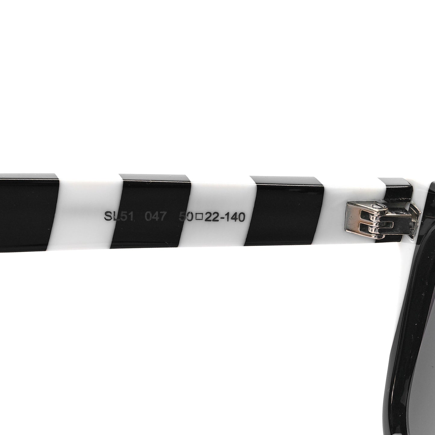 Acetate SL51 047 Sunglasses Black White