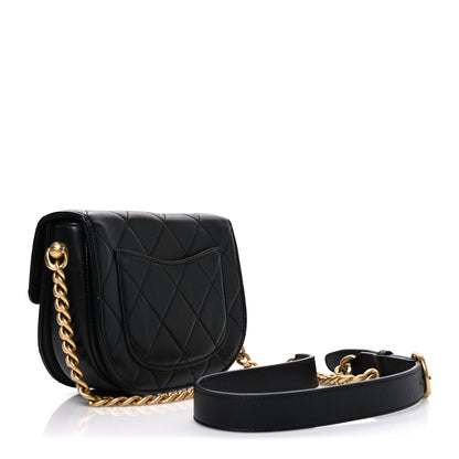 Chanel Calfskin Quilted Moon Messenger Black 2 of 9