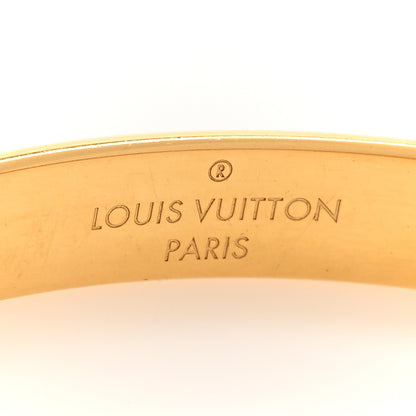 Louis Vuitton Brass Monogram Nanogram Cuff M Gold 4 of 7