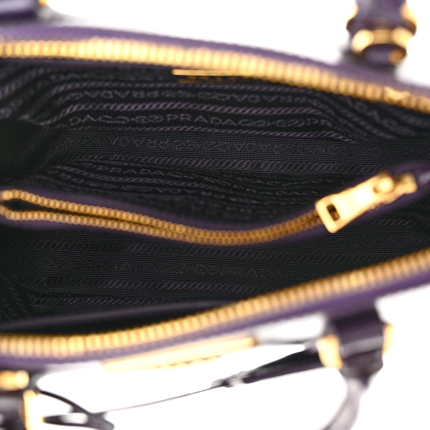 Prada Saffiano Vernice Small Promenade Tote Viola 5 of 12
