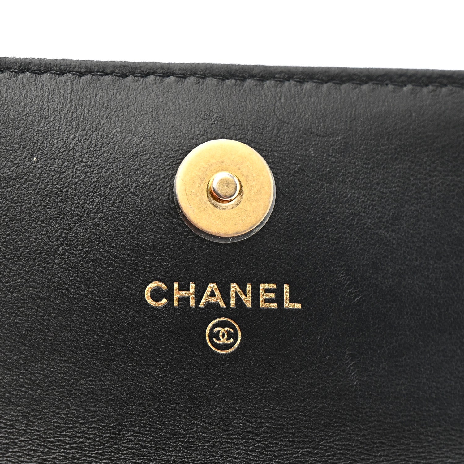 Chanel Lambskin Enamel Quilted Pending CC Flap Belt Bag Black 6 of 11