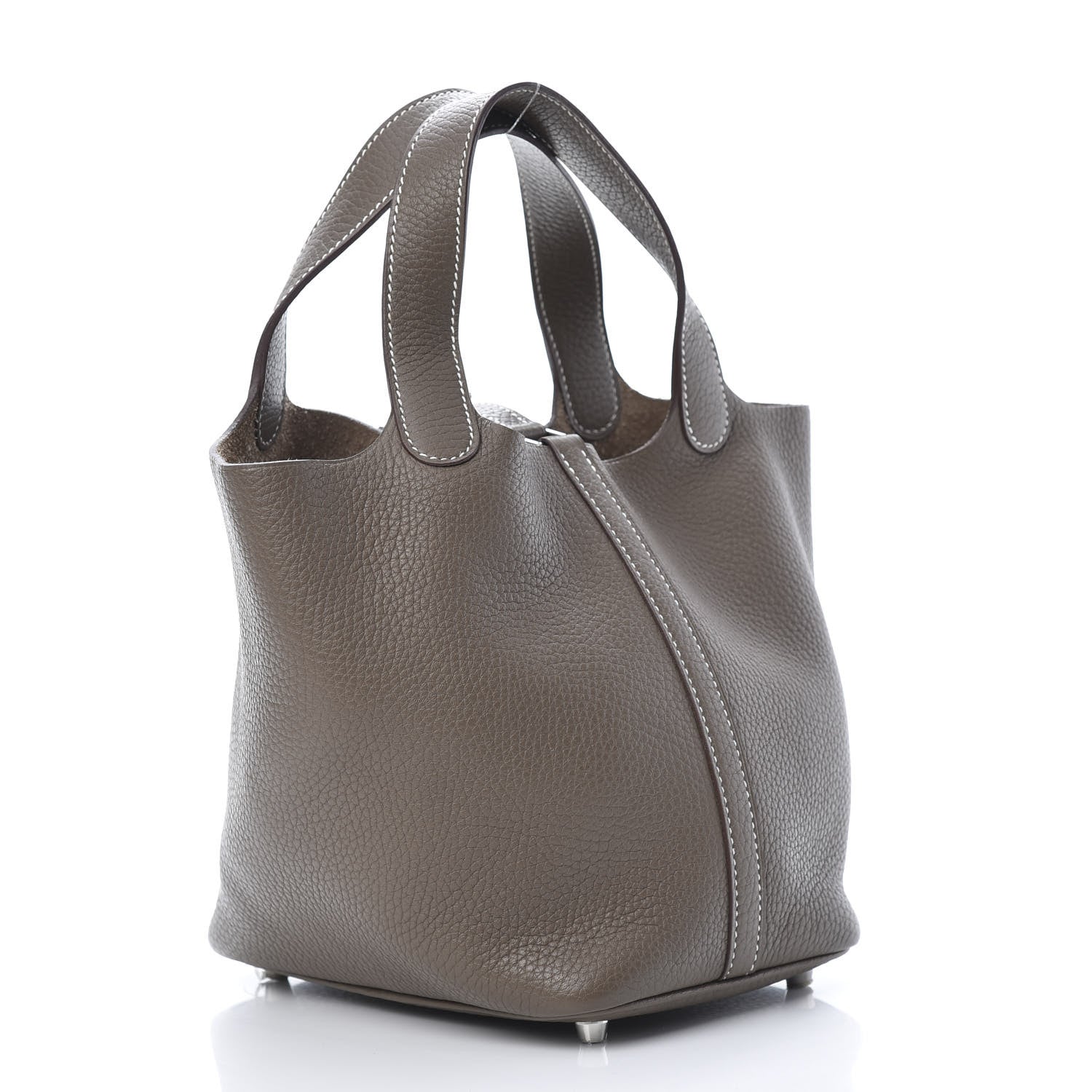 Hermes Taurillon Clemence Picotin Lock 18 PM Etoupe 3 of 13