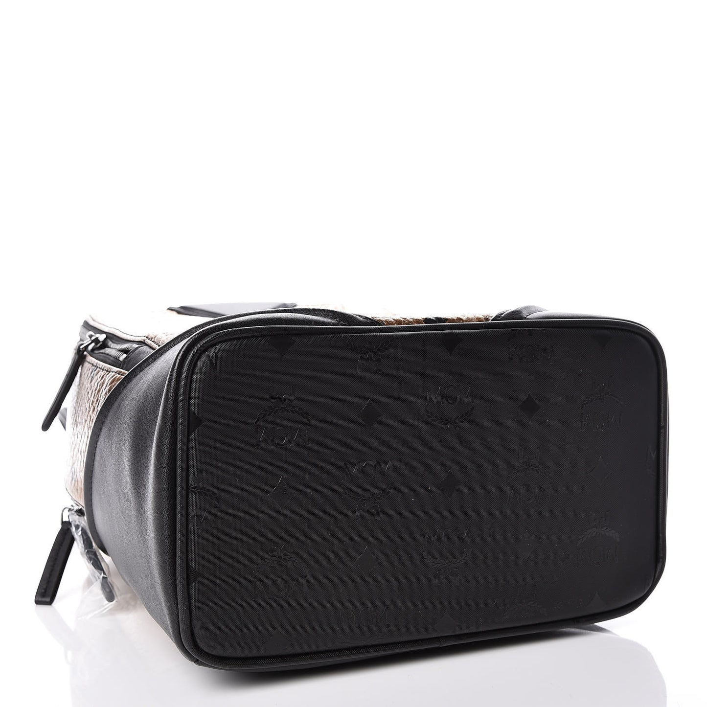 Metallic Visetos Small Duke Backpack Gold