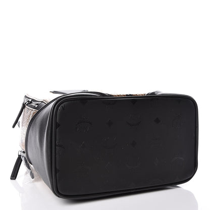 MCM Metallic Visetos Small Duke Backpack Gold 4 of 10