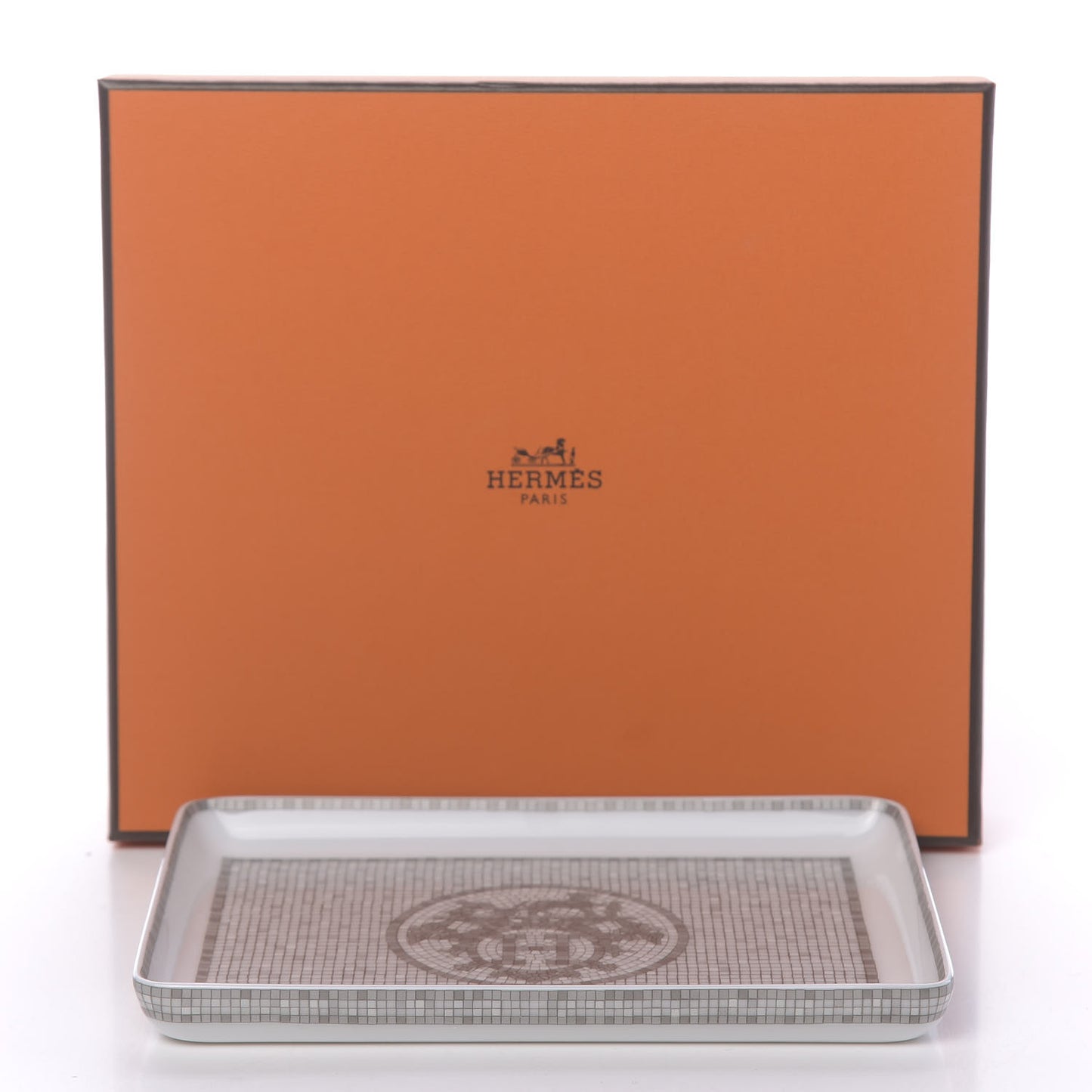 Porcelain Mosaique Au 24 Sushi Plate Platine