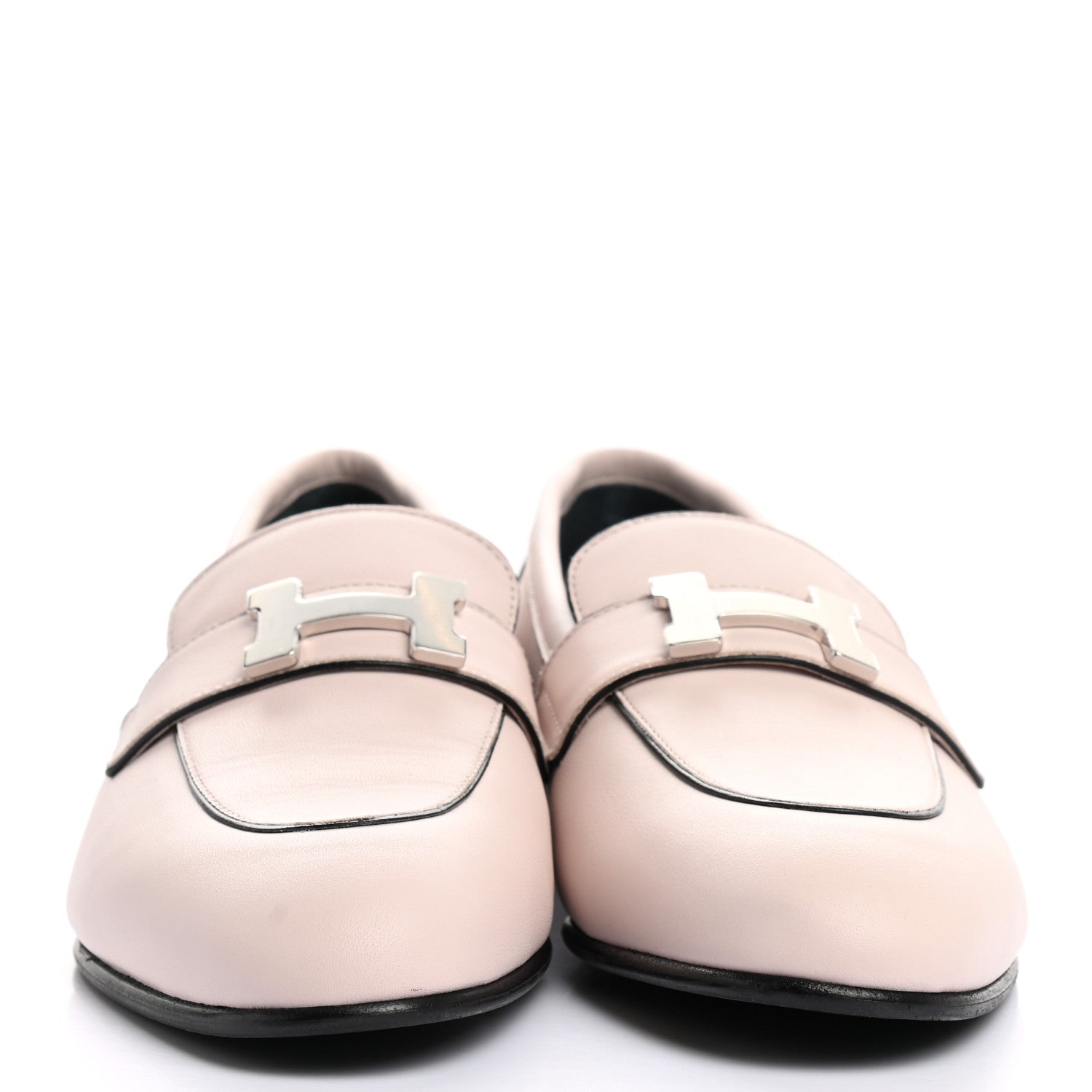 Hermes Calfskin Womens Paris Loafers 37 Rose Petale 2 of 10