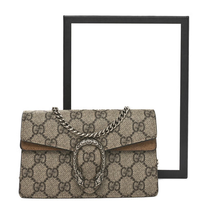 Gucci GG Supreme Monogram Super Mini Dionysus Shoulder Bag Taupe 10 of 10