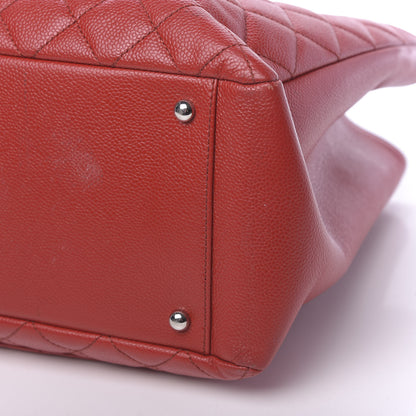 Chanel Caviar Quilted XL Grand Shopping Tote GST Red 13 of 13