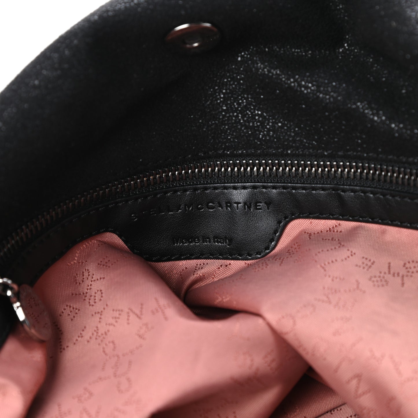 Shaggy Deer Falabella Fold Over Tote Black