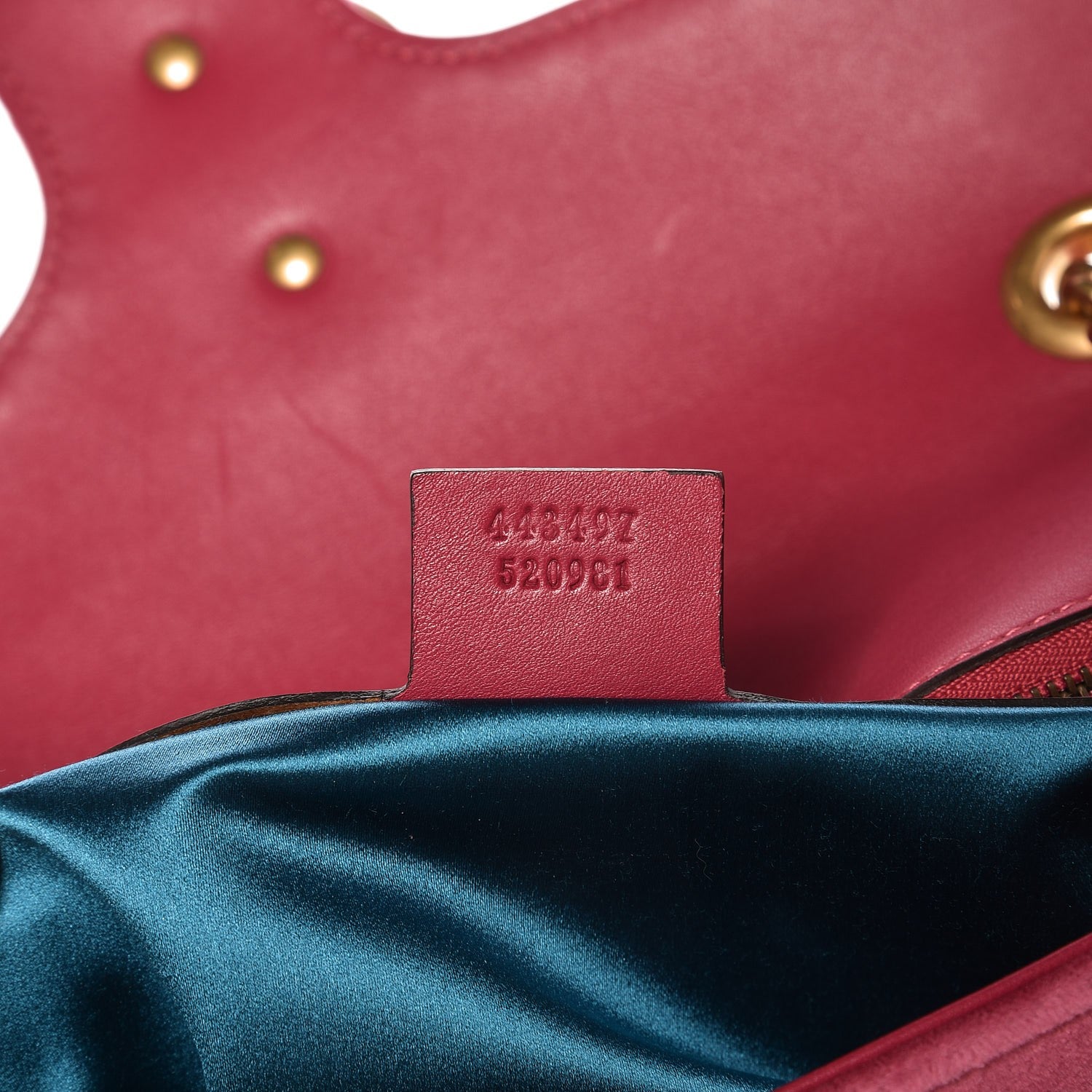 Gucci Velvet Matelasse Small GG Marmont Shoulder Bag Light Raspberry Rose 7 of 7