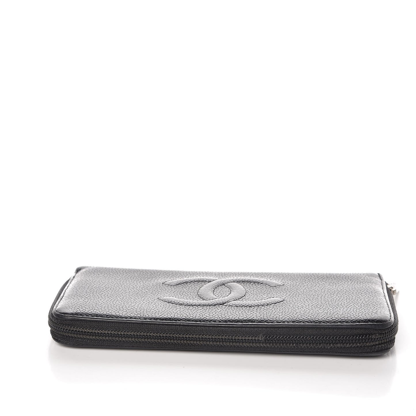 Caviar Timeless CC Zip Around Wallet Black