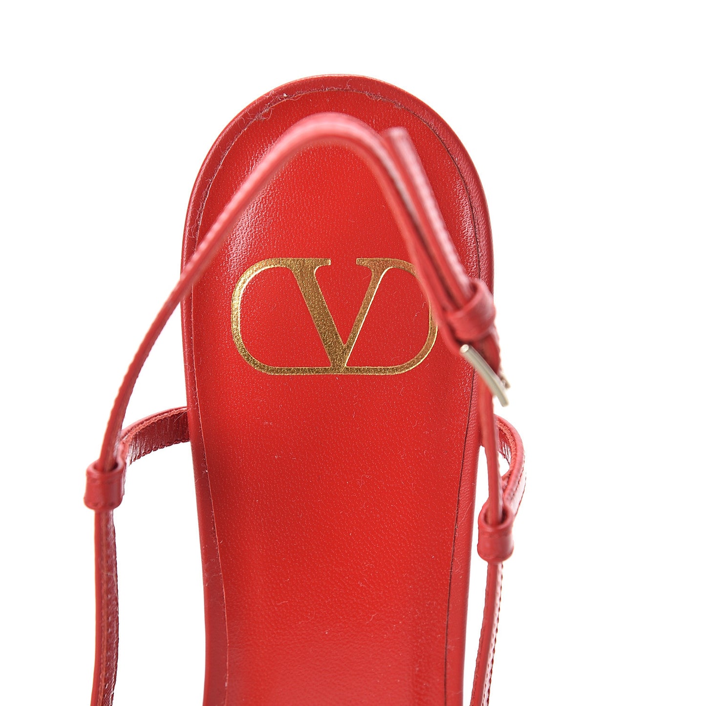 Calfskin Tonal Vlogo Slingback 40mm Pumps 39 Rouge Pur