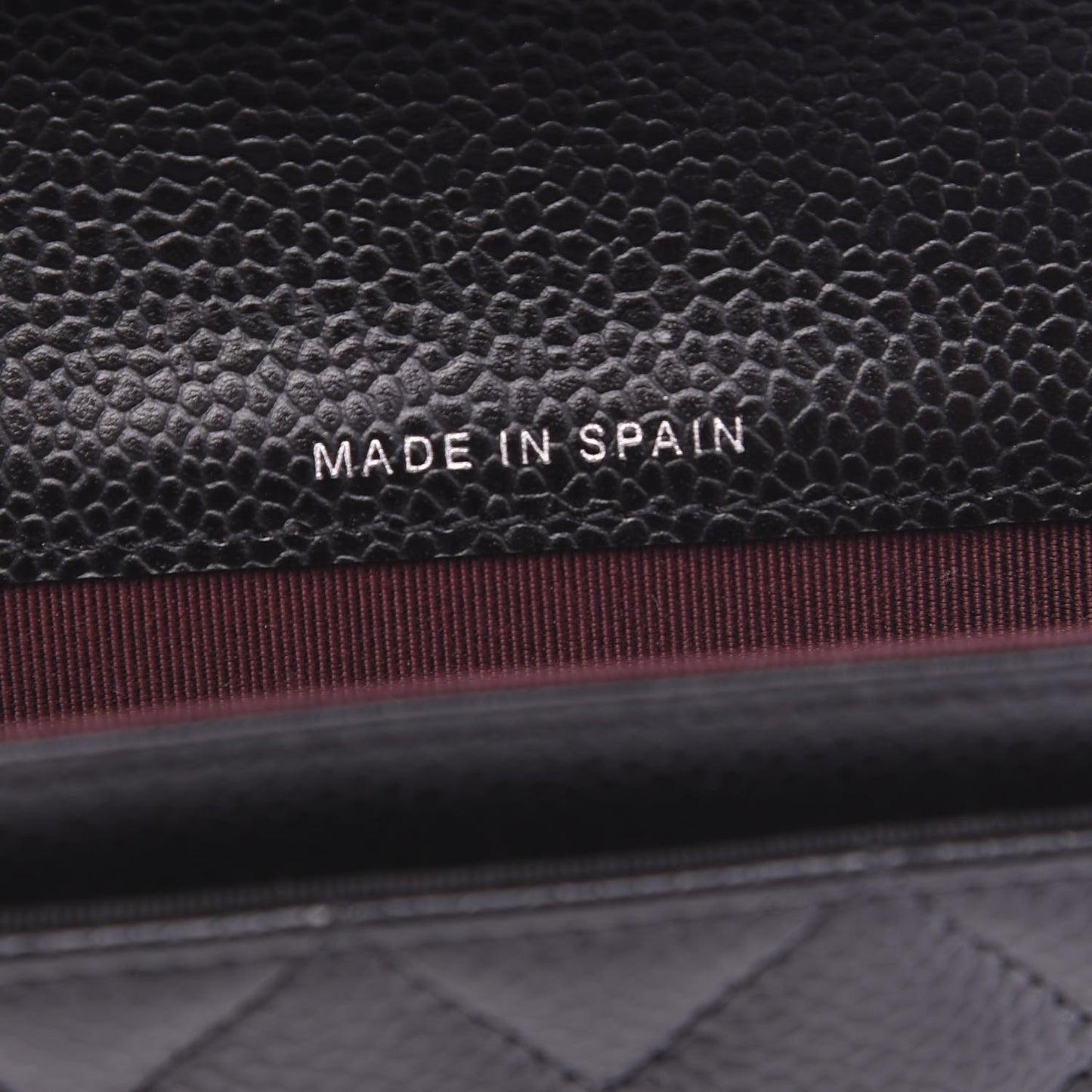 Caviar Quilted Flap Card Holder Wallet Black