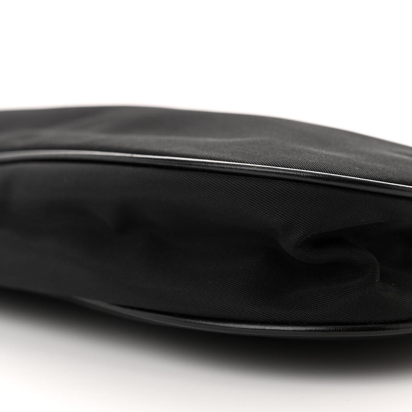 Tessuto Light Nylon Chain Shoulder Bag Black