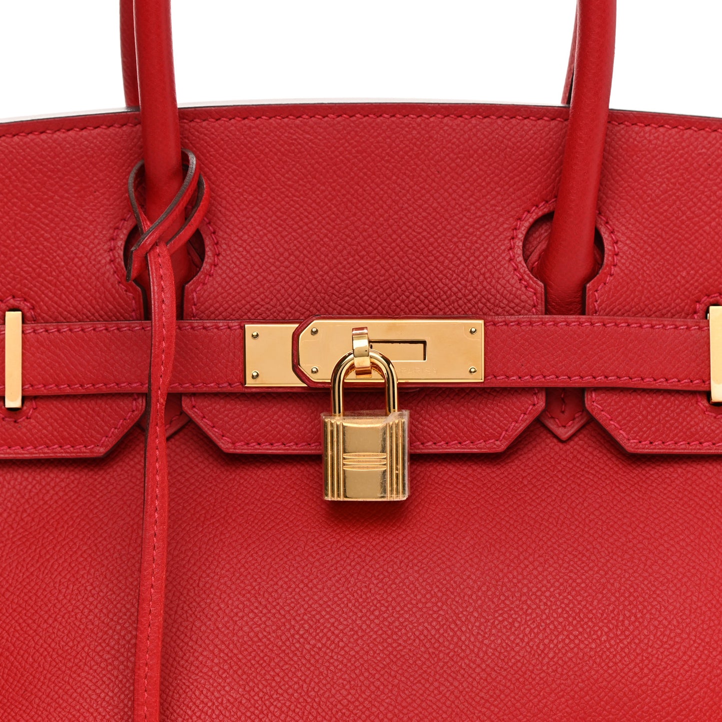 Epsom Birkin 30 Rouge Casaque