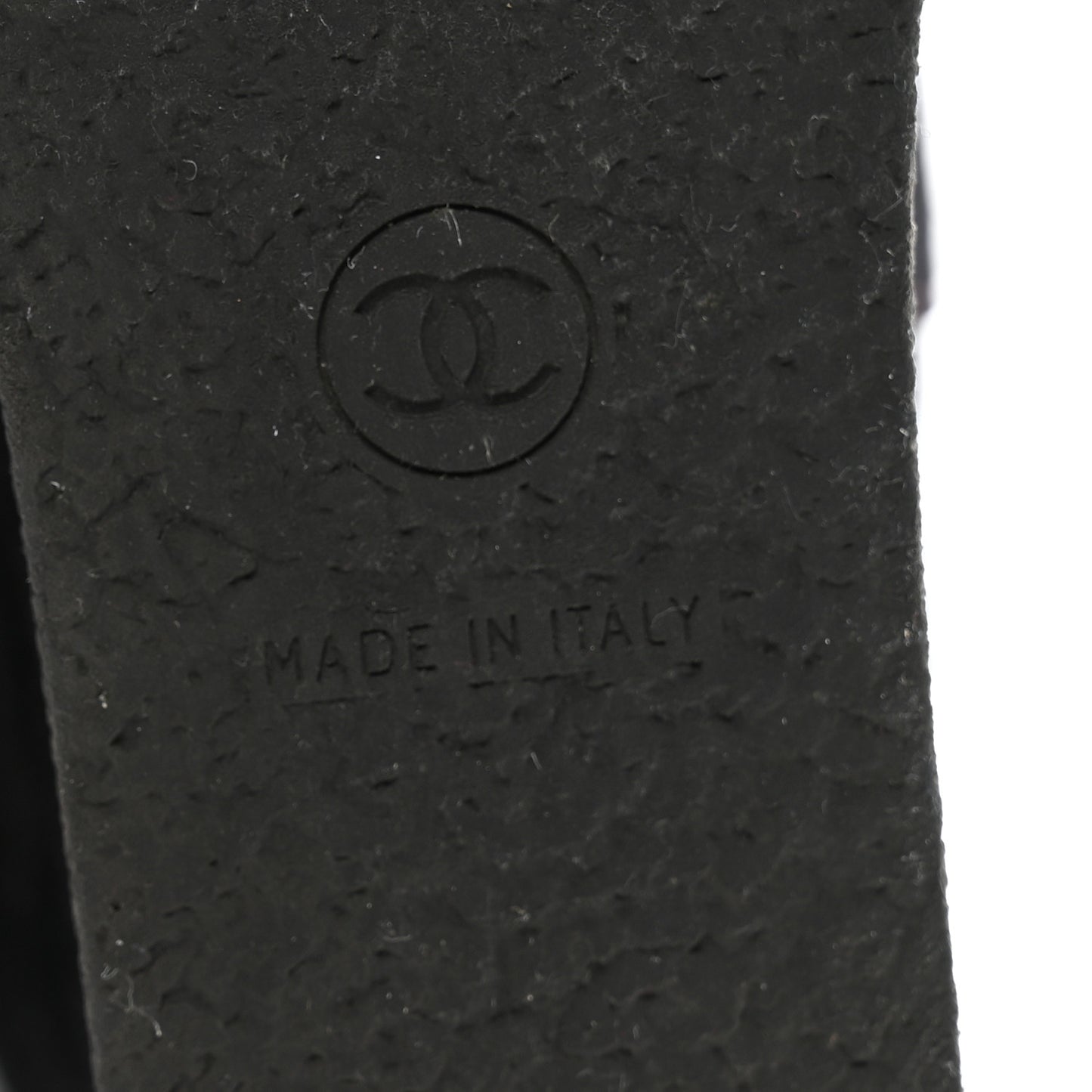 Suede Calfskin Chain Around High Boots 41 Black