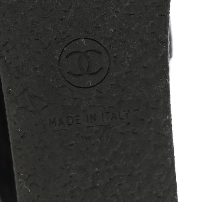 Chanel Suede Calfskin Chain Around High Boots 41 Black 7 of 13