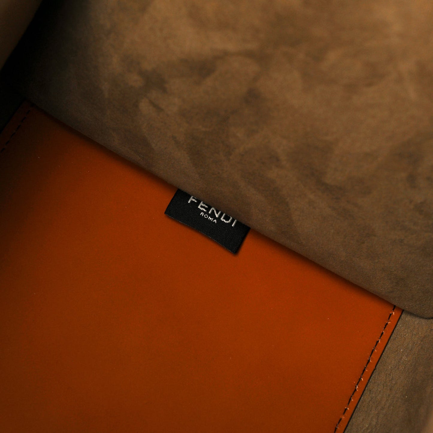 Vitello King Plexiglass Medium Fendi Sunshine Shopper Tote Cuoio