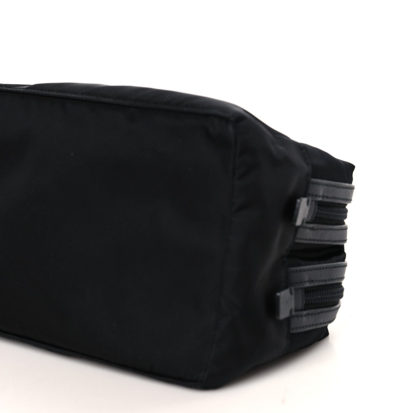 Re-Nylon Saffiano Travel Pouch Black