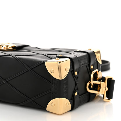 Louis Vuitton Lambskin Malletage Side Trunk PM Black 9 of 9