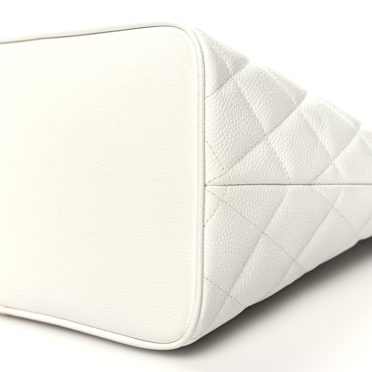 Chanel Caviar Quilted Medallion Tote White 10 of 11