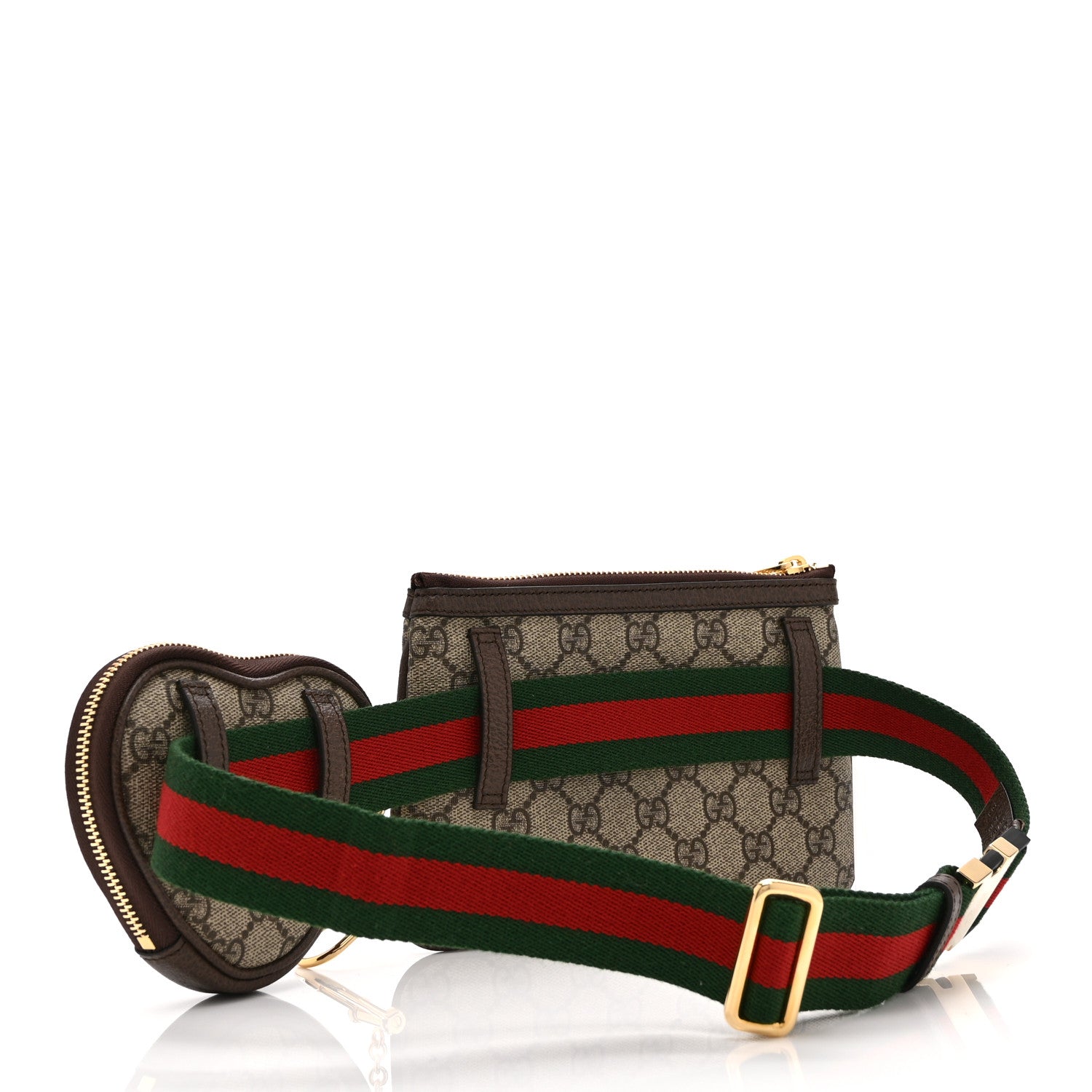 Gucci GG Supreme Monogram Web Ophidia Utility Belt Bag 75 30 Beige Ebony New Acero 3 of 16