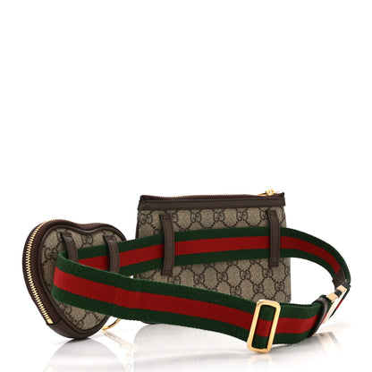 Gucci GG Supreme Monogram Web Ophidia Utility Belt Bag 75 30 Beige Ebony New Acero 3 of 16