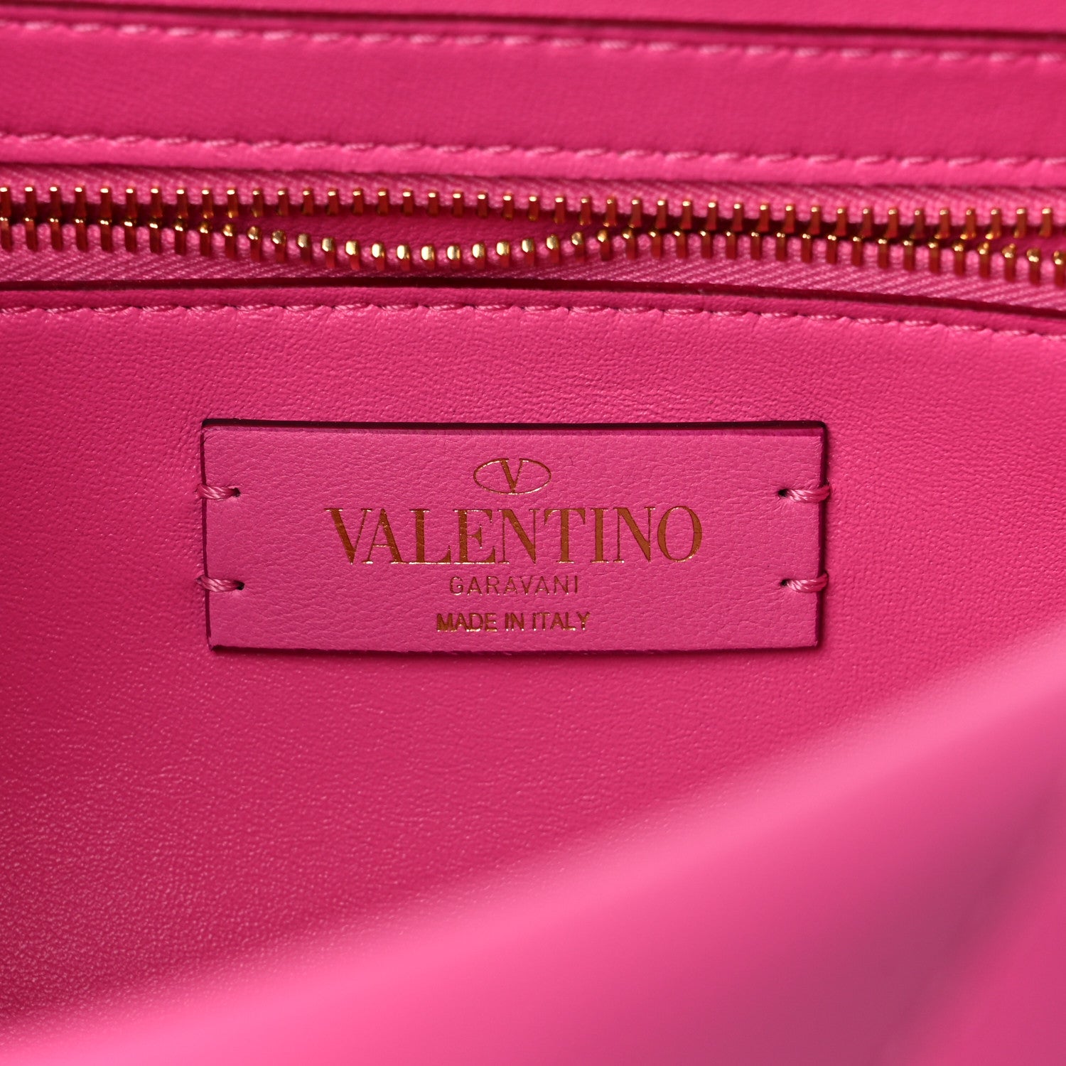 Valentino Garavani Nappa Enamel Large Roman Stud Shoulder Bag Feminine Pink 6 of 9