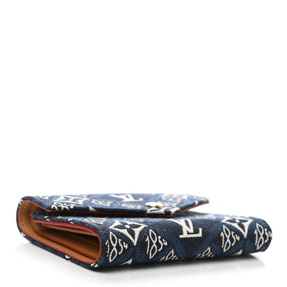 Louis Vuitton Jacquard Since 1854 Victorine Wallet Blue 4 of 8