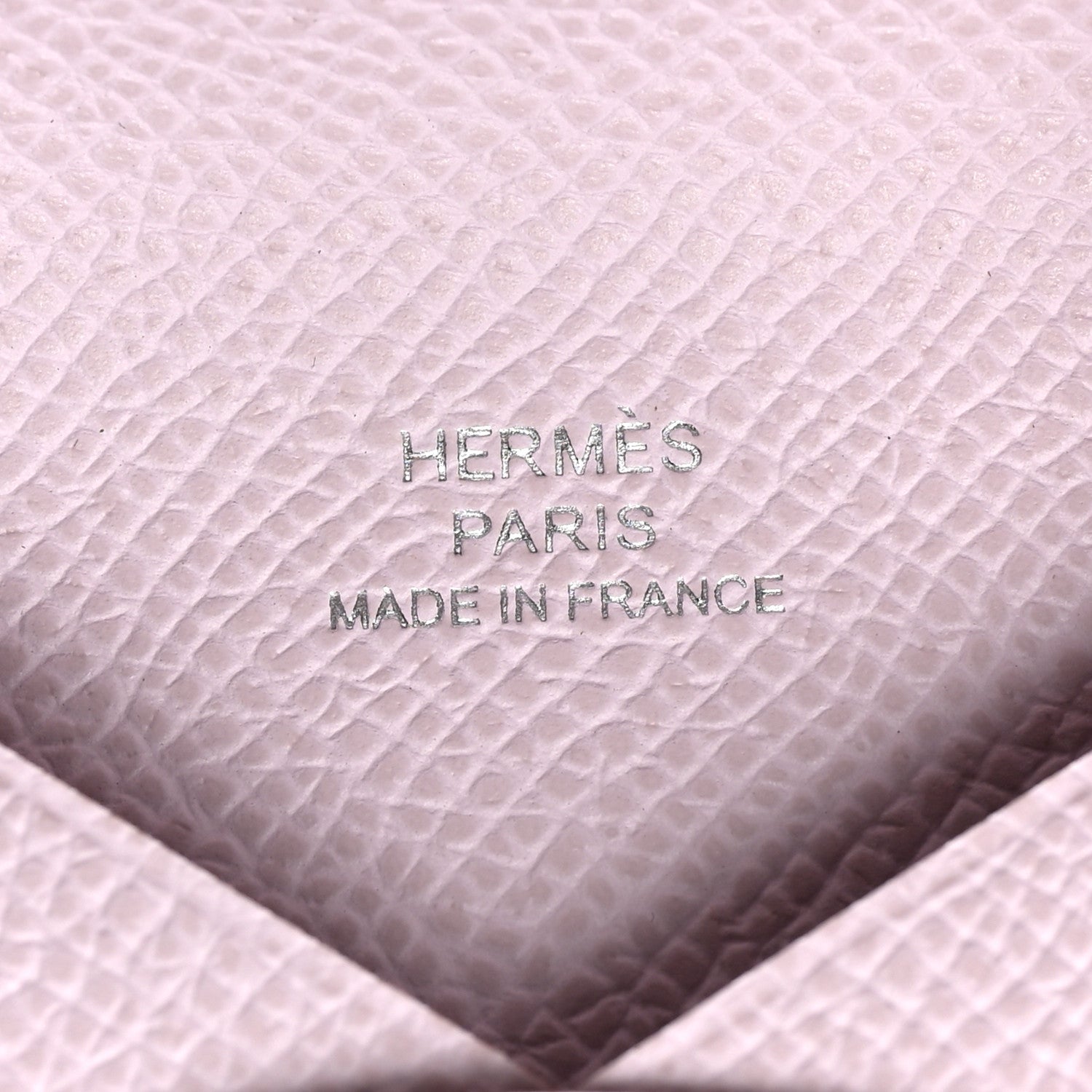 Hermes Epsom Calvi Card Case Mauve Pale 6 of 8