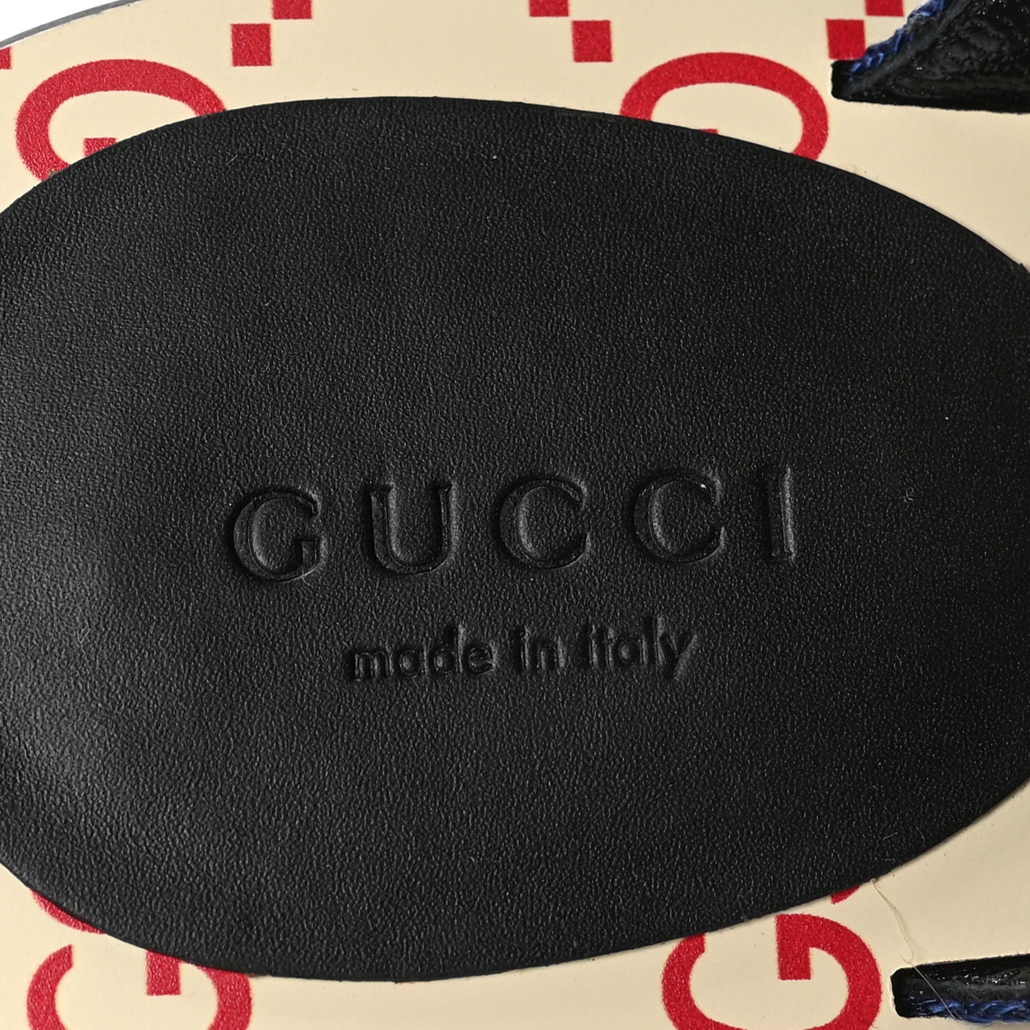 Gucci Canvas Web Womens Kika Thong Sandals 37.5 White Red Blue 6 of 7