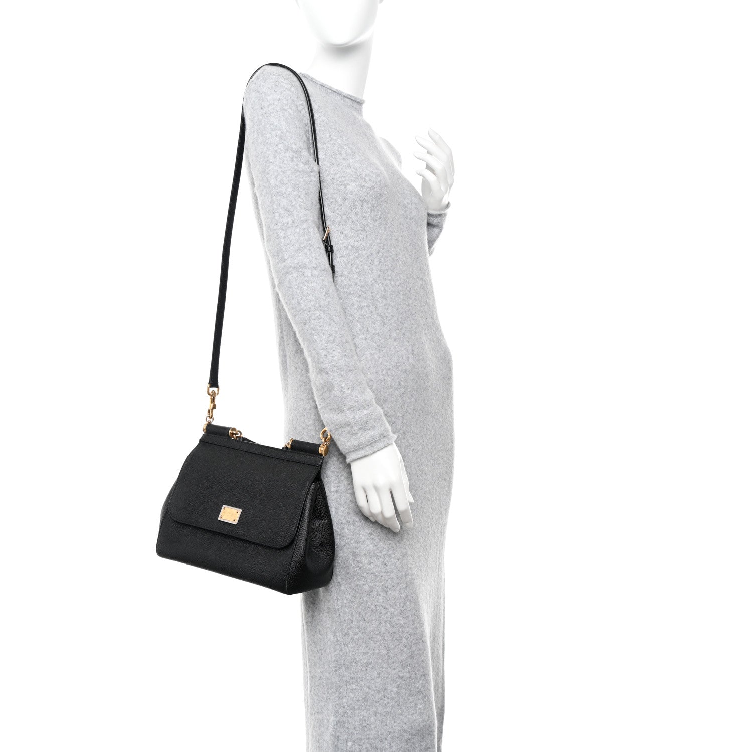 Dolce & Gabbana Dauphine Small Miss Sicily Satchel Black 2 of 17