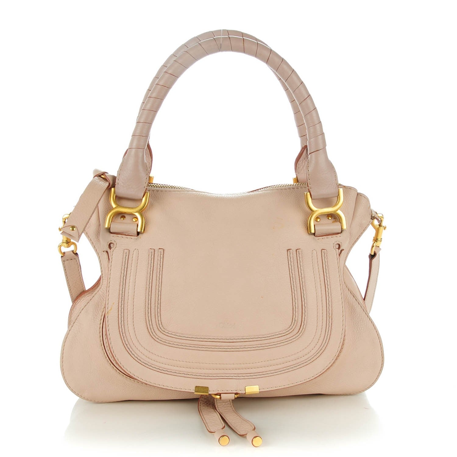 Chloe Calfskin Medium Marcie Satchel Nude Pink 1 of 10