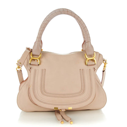 Chloe Calfskin Medium Marcie Satchel Nude Pink 1 of 10