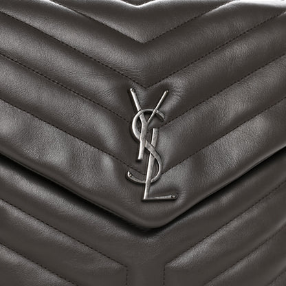 Saint Laurent Calfskin Y Quilted Monogram Medium Loulou Chain Satchel Earth 11 of 17