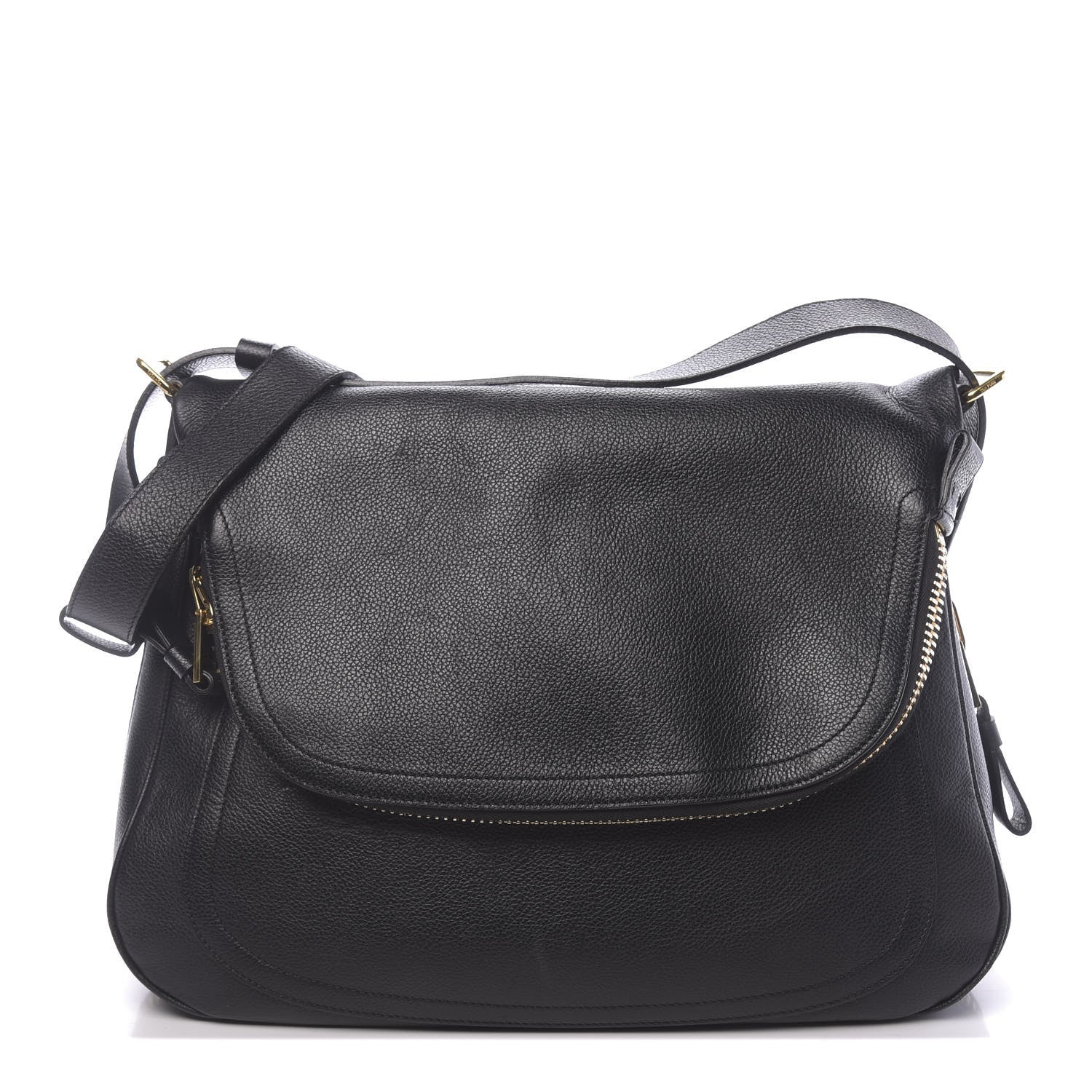 Tom Ford Pebbled Calfskin Large Jennifer Black 1 of 11