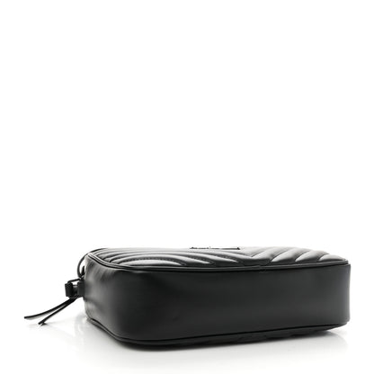 Saint Laurent Calfskin Matelasse Monogram Monochrome Lou Camera Bag Black 4 of 10