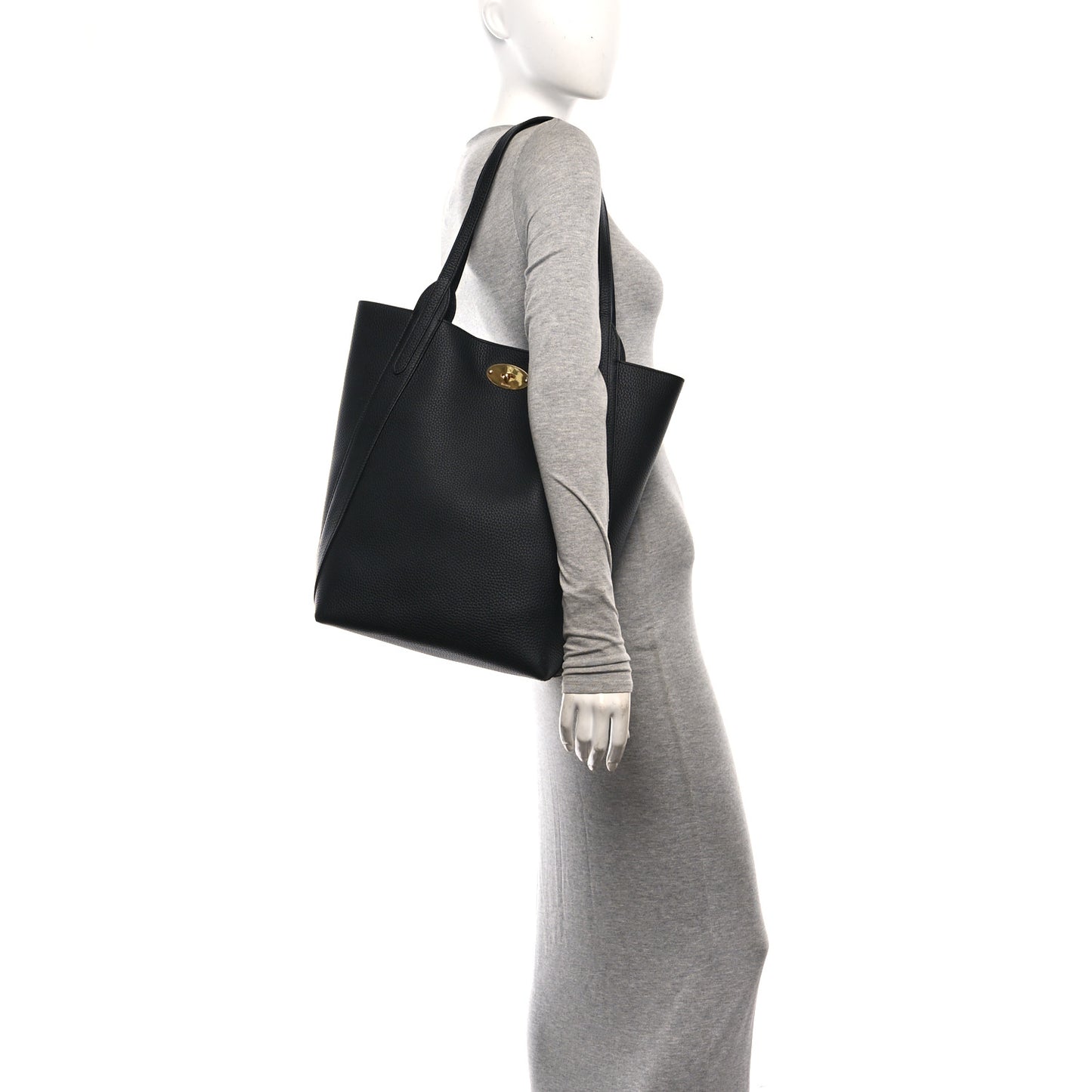 Heavy Grain Bayswater North South Tote Black
