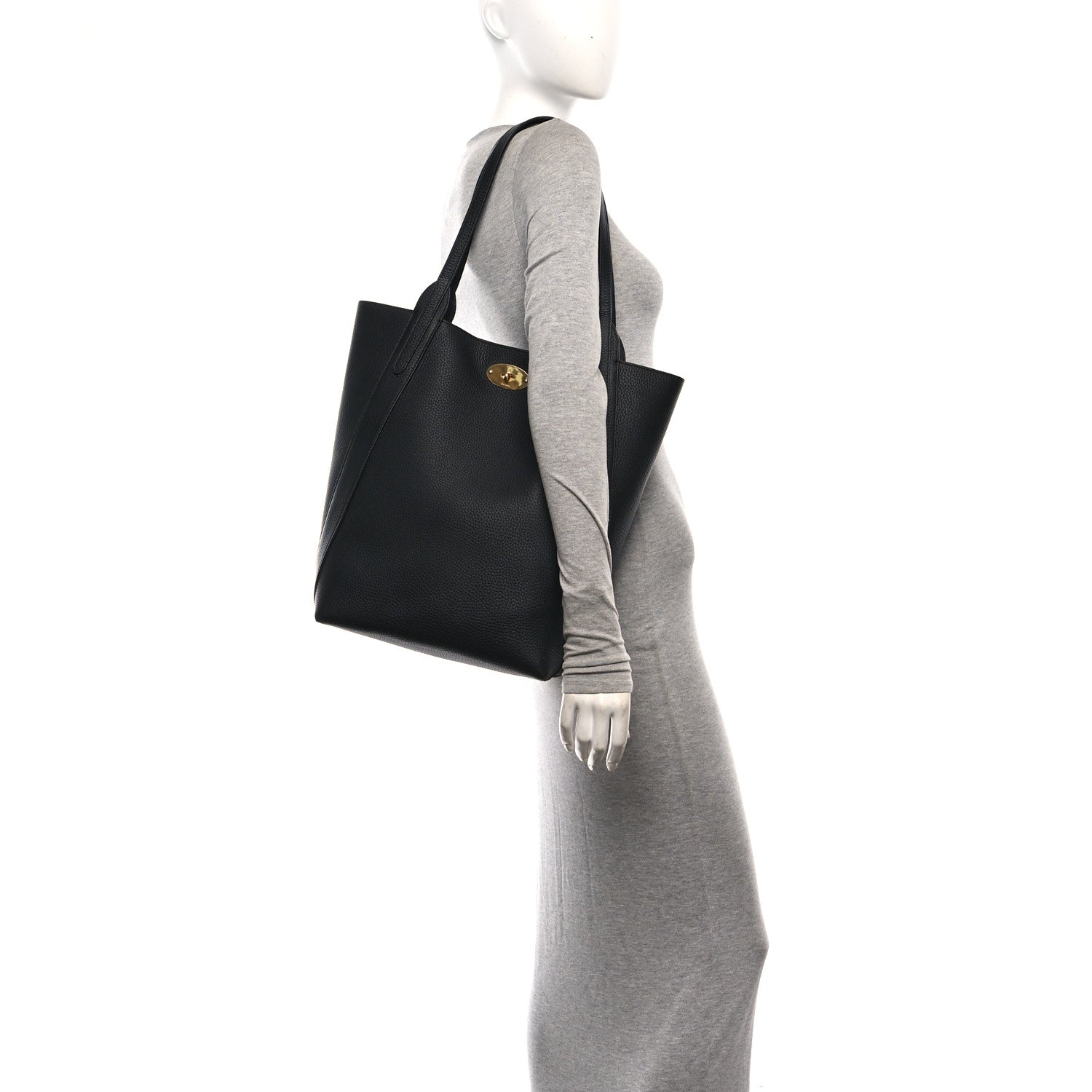Mulberry Heavy Grain Bayswater North South Tote Black 2 of 9