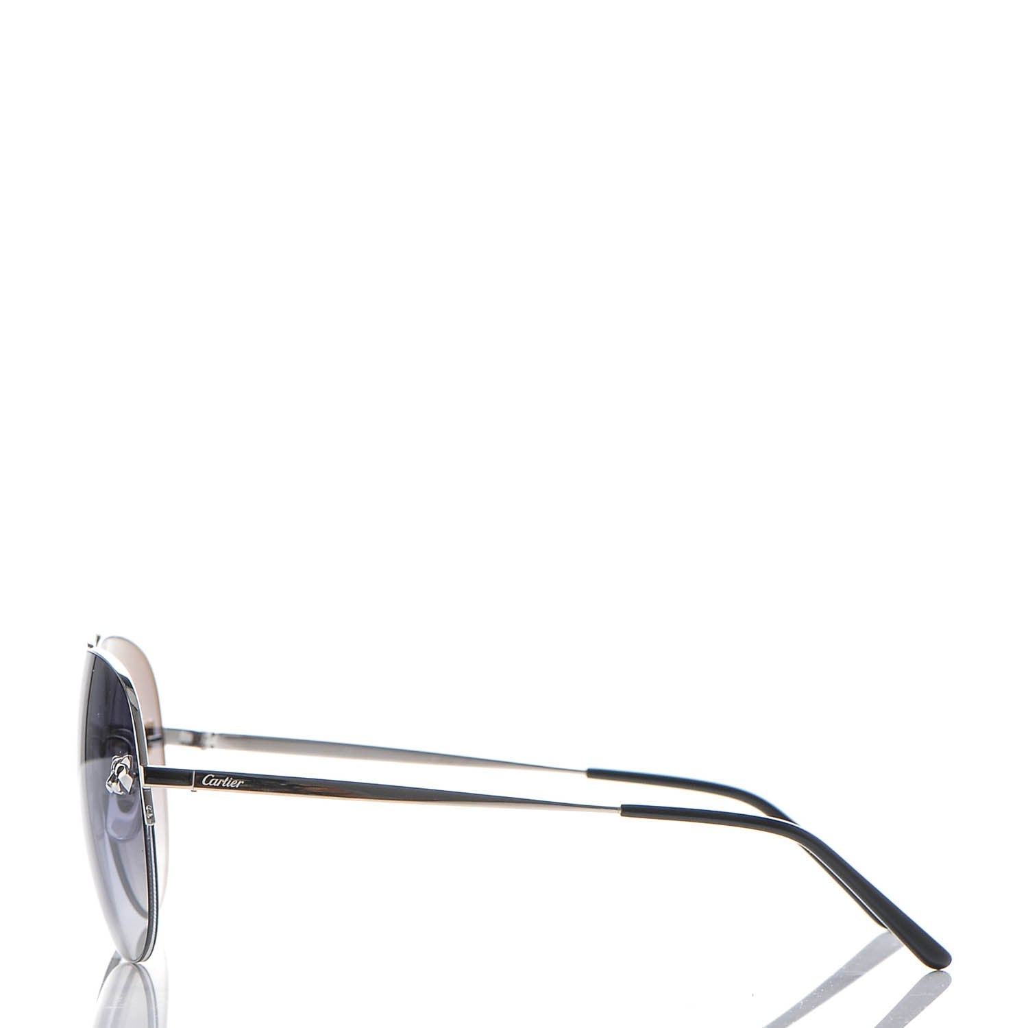 Cartier Panthere De Aviator Sunglasses Silver 3 of 8