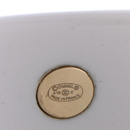 Chanel Resin Gripoix CC Cuff White 7 of 8