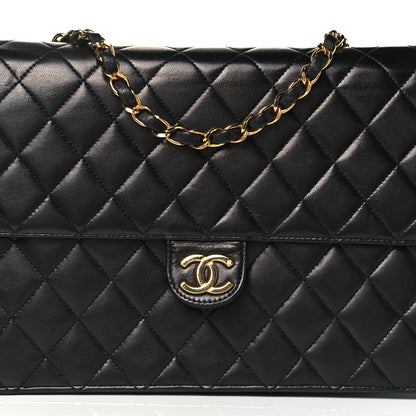 Chanel Lambskin Quilted Medium Single Flap Black 7 of 11