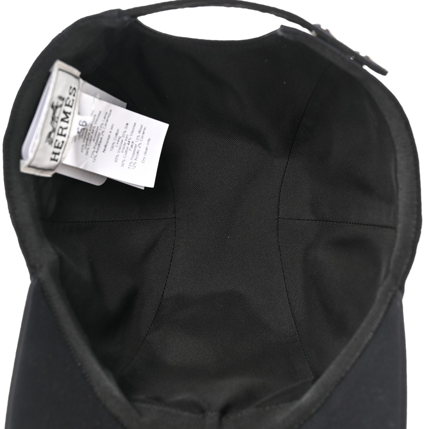 Cotton Davis H Sellier Cap 56 Black