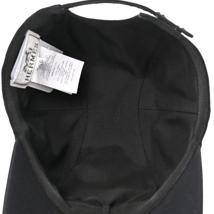 Hermes Cotton Davis H Sellier Cap 56 Black 7 of 9