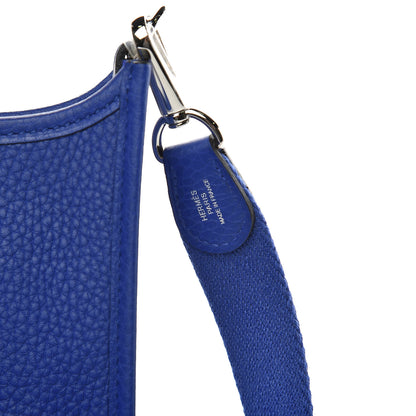 Hermes Taurillon Clemence Evelyne TPM Bleu Electrique 8 of 11