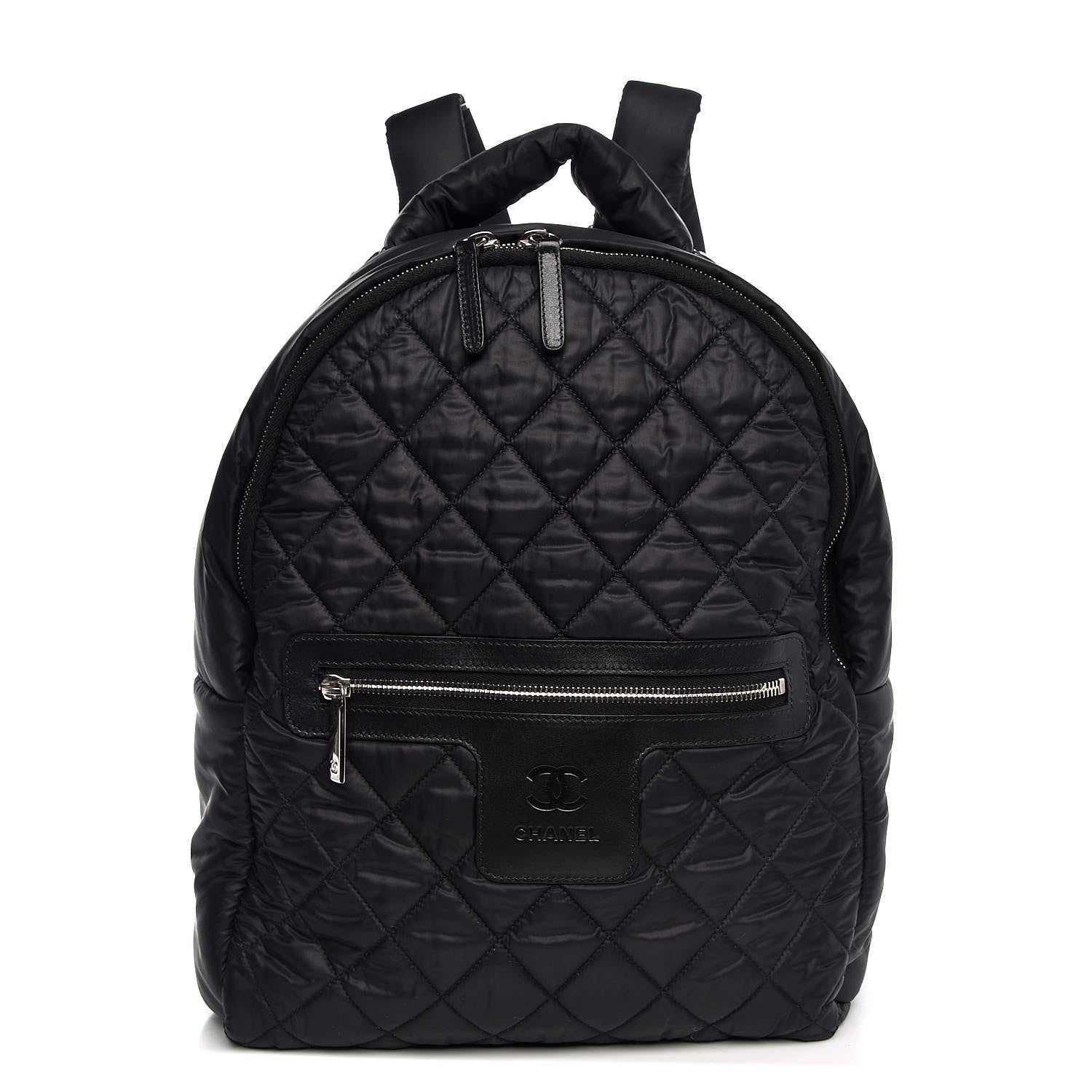 Chanel Nylon Quilted Coco Cocoon Backpack Black 1 of 7